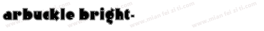 arbuckle bright字体转换